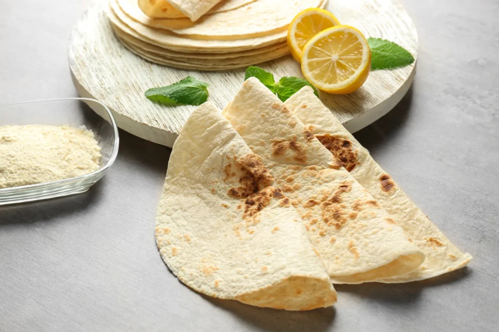 Fresh tortillas at Maza